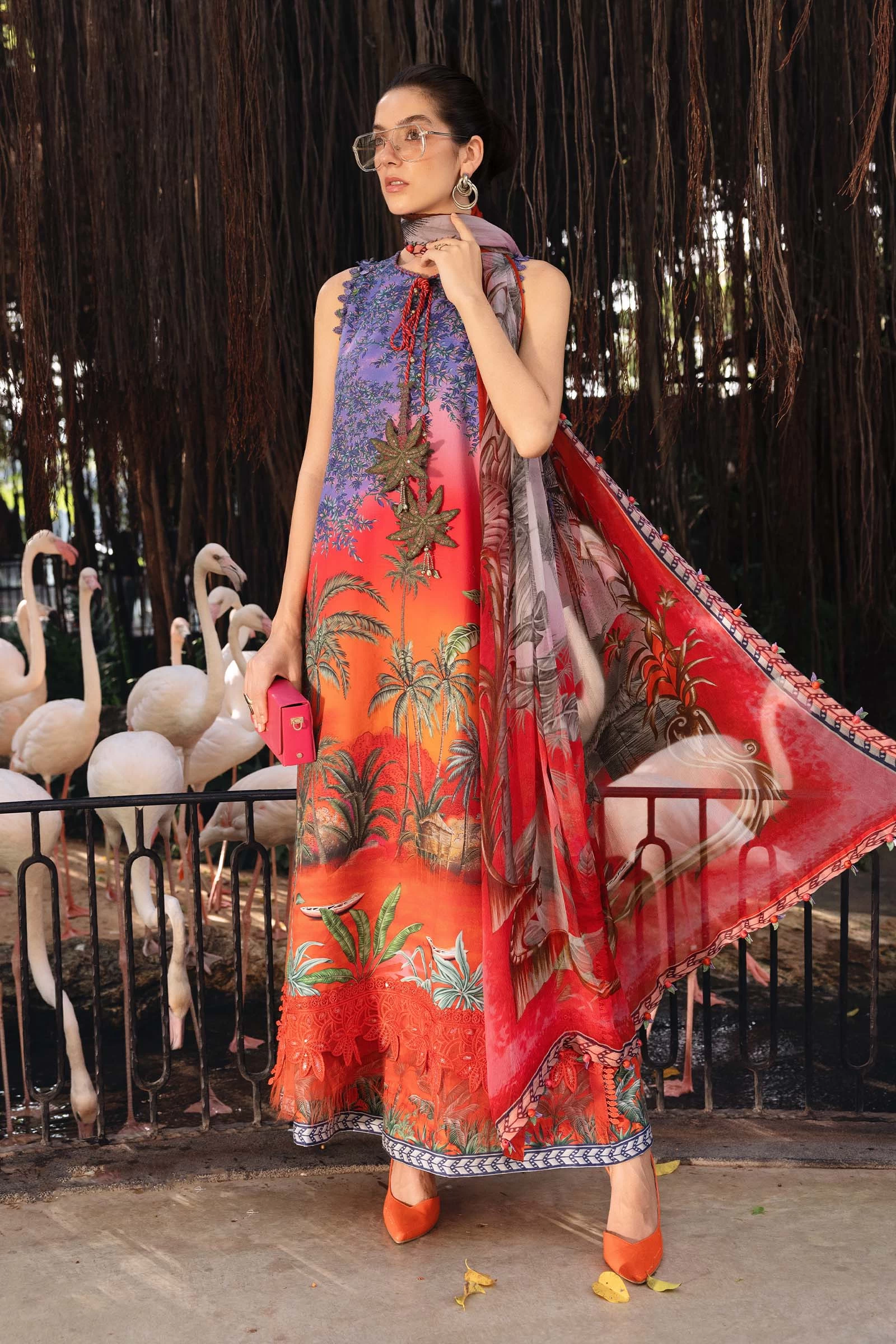 3 Piece Embroidered Lawn Suit - MPT-2907-B