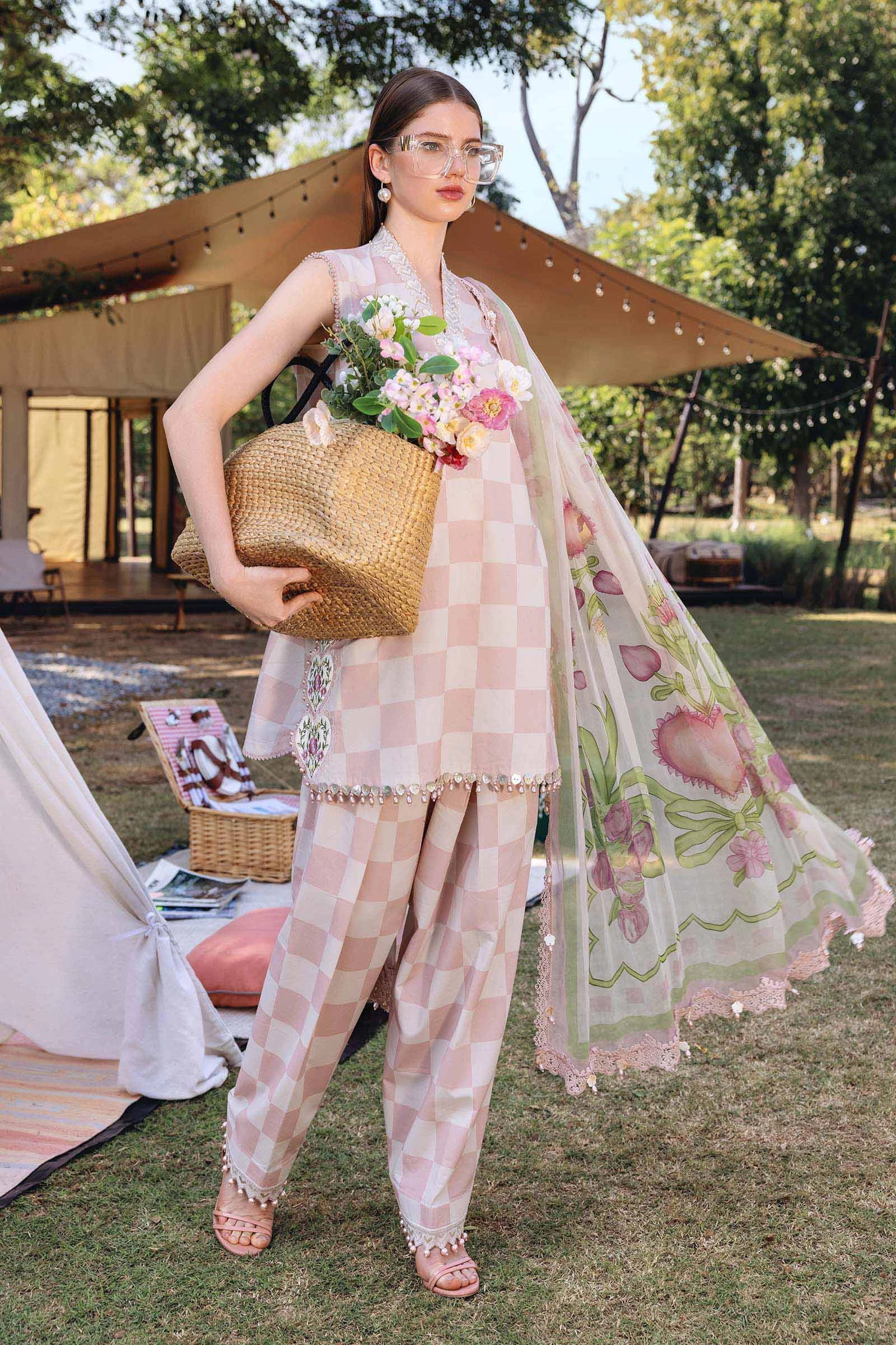 3 Piece Embroidered Lawn Suit - MPT-2906-A