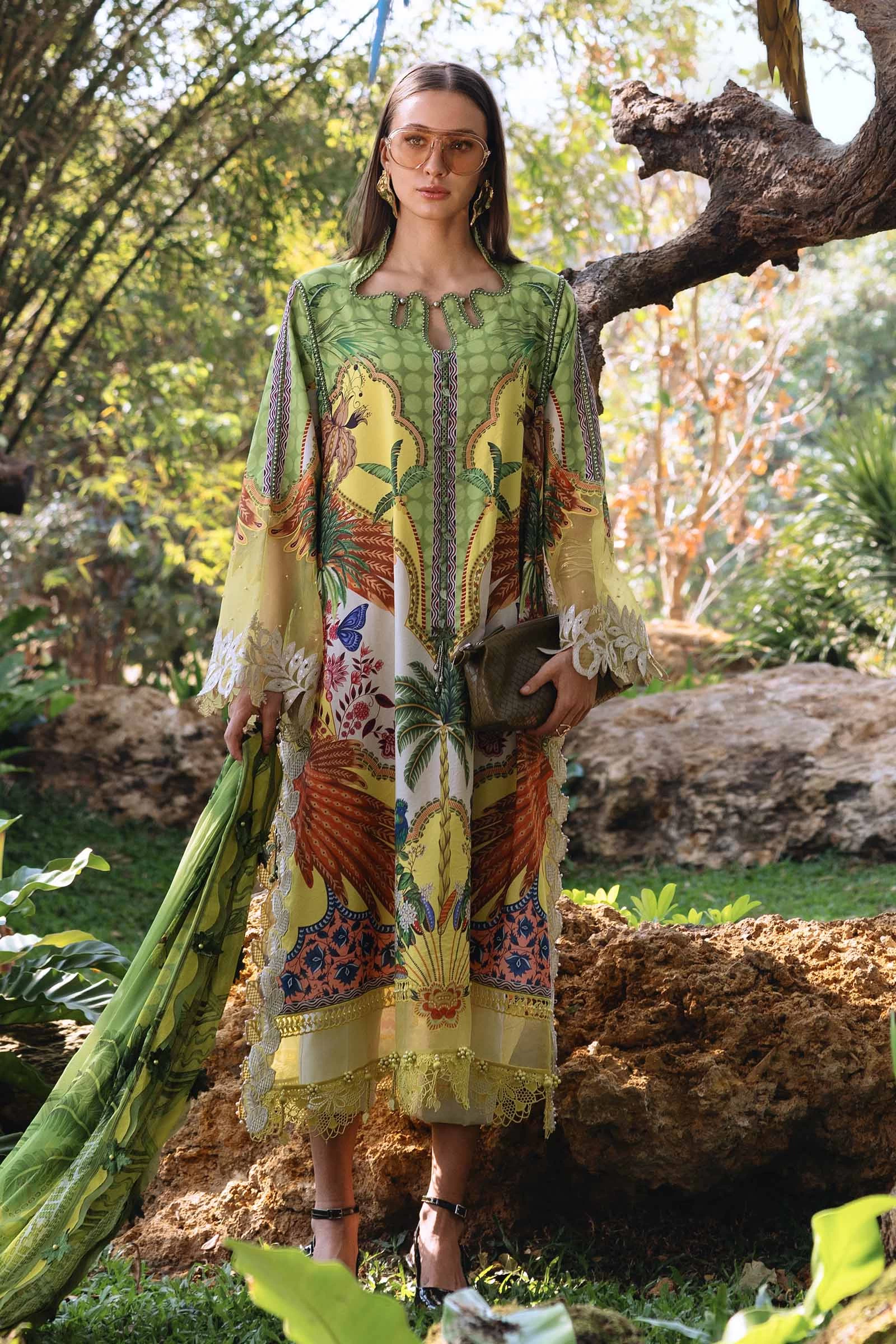 3 Piece Embroidered Lawn Suit - MPT-2905-B