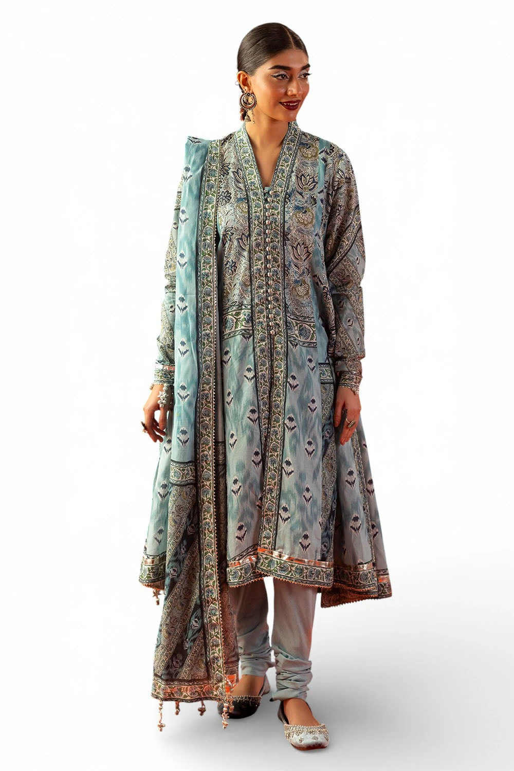 3 Piece Printed Lawn Suit with Dupatta CL-62303 - W-FB-HT-26-455541