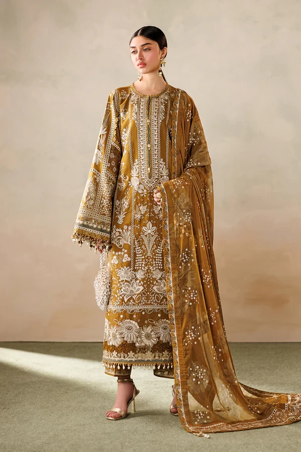EMBROIDERED LAWN EL26-D07 - ELU26D07