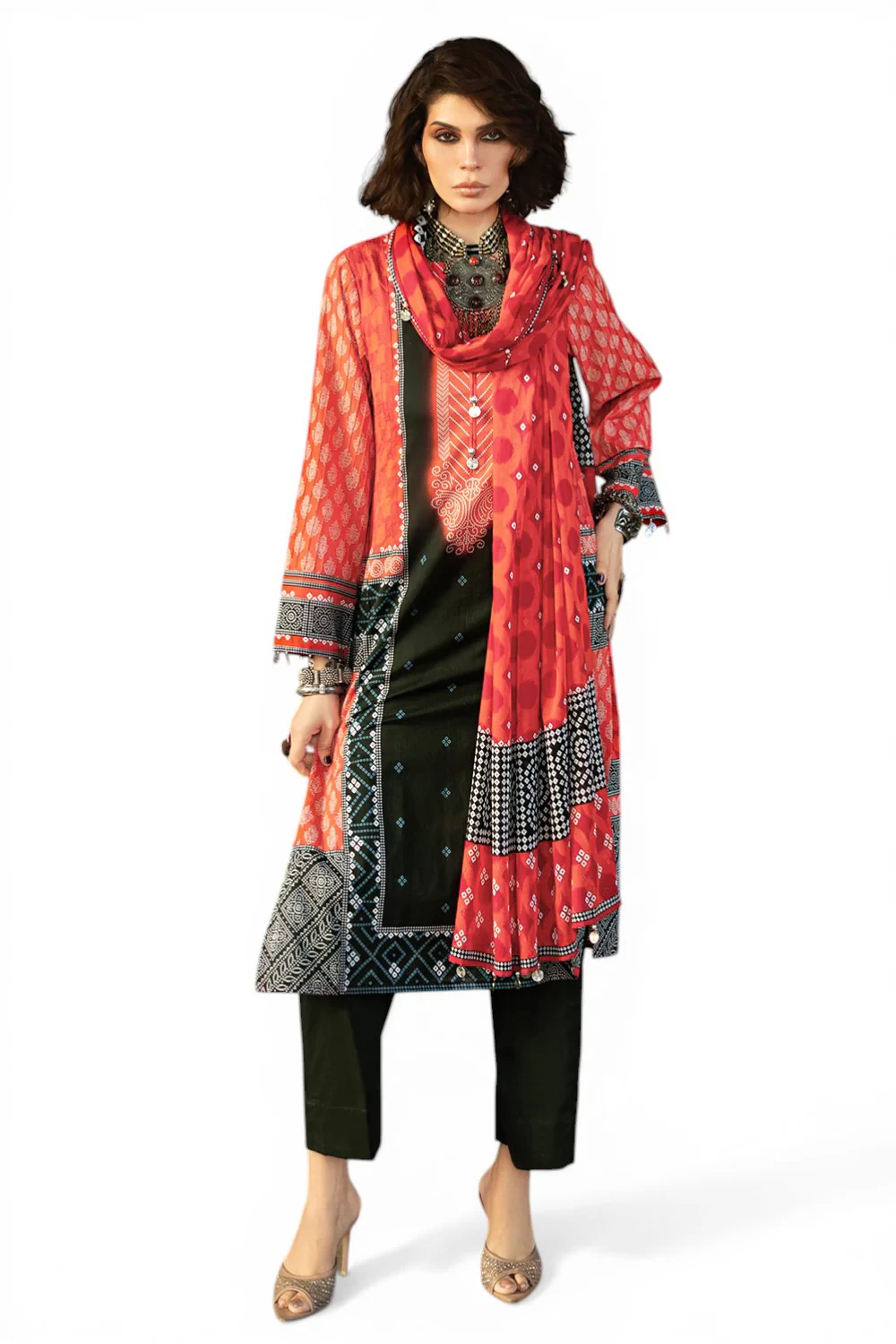 3 Piece Printed Lawn Suit CL-62148 A - W-FB-CHU-26-455492