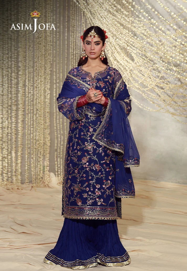 AJULFE-10 Embroidered Chiffon 3 Pcs