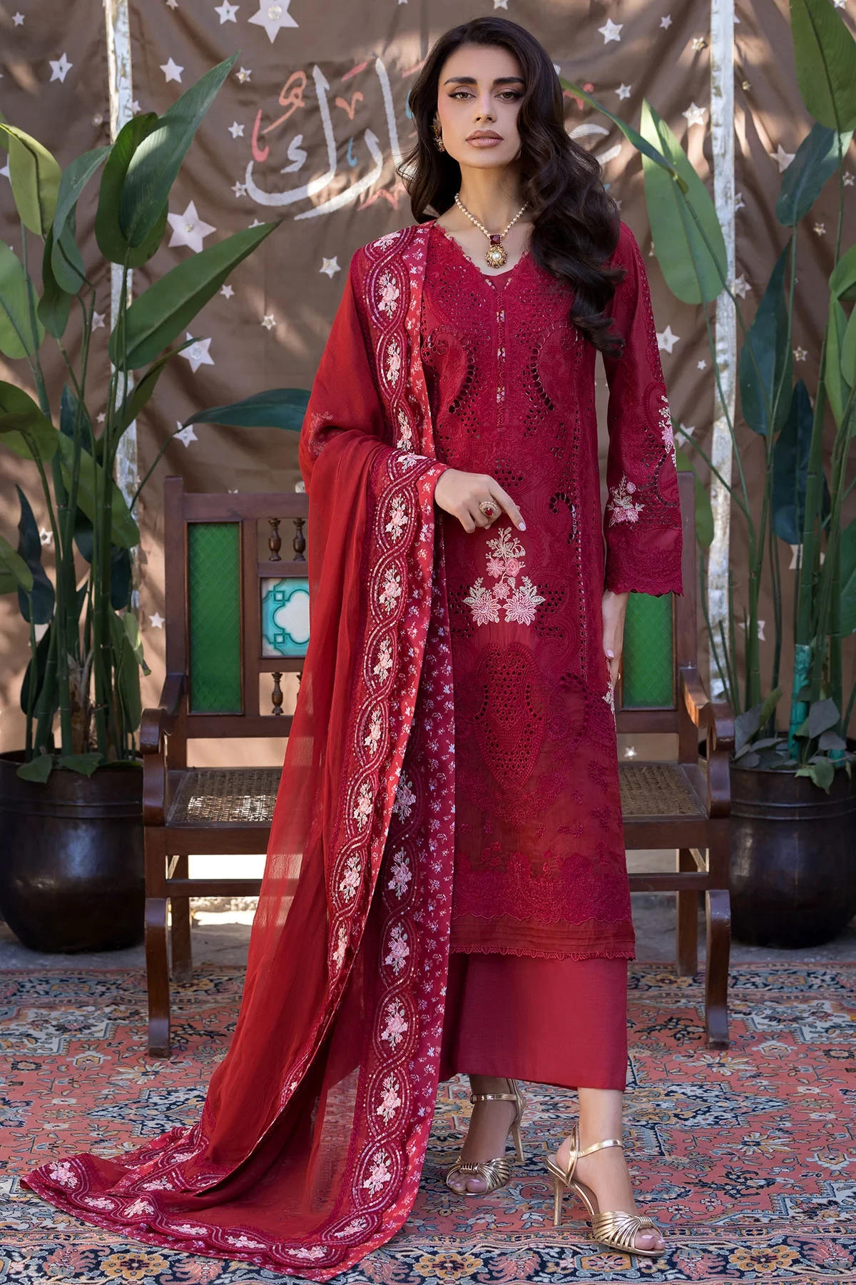 5928-IRISE EMBROIDERED LAWN - MWU05928-999-IRISE