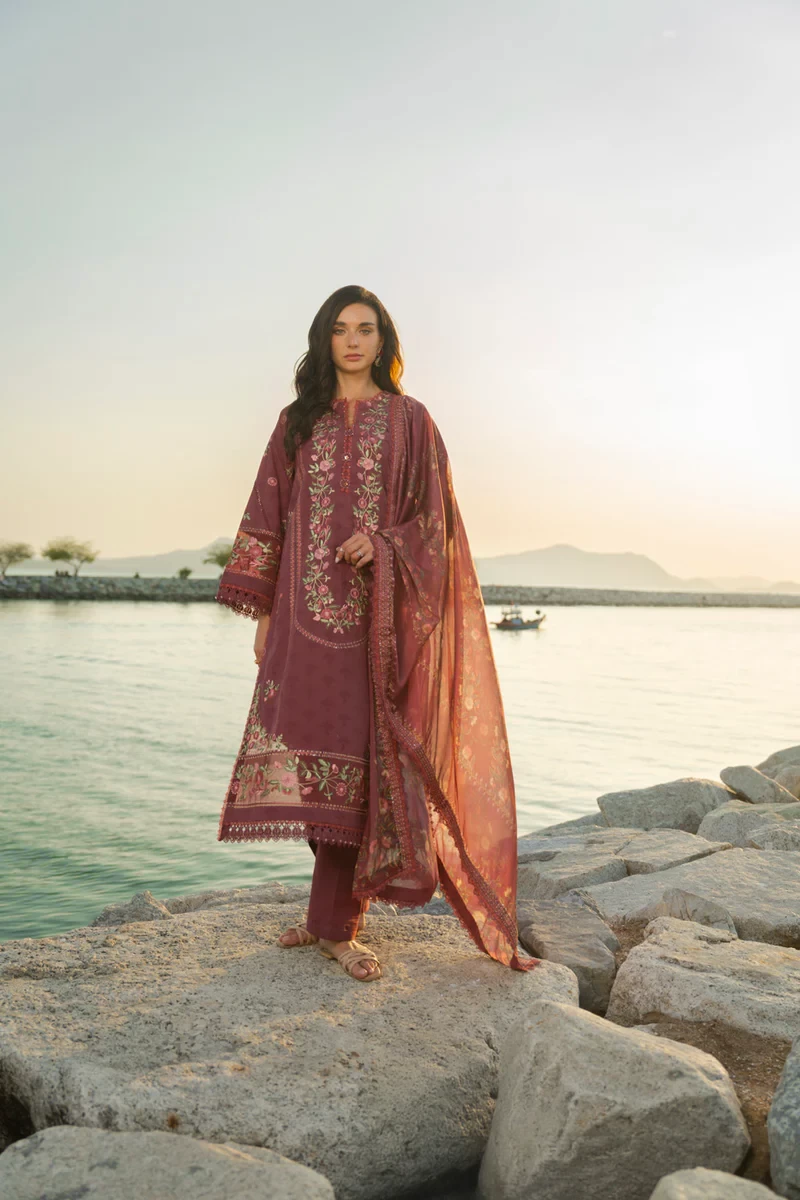 RTS | SHIRT, TROUSER & DUPATTA - SL-21-26-Maroon