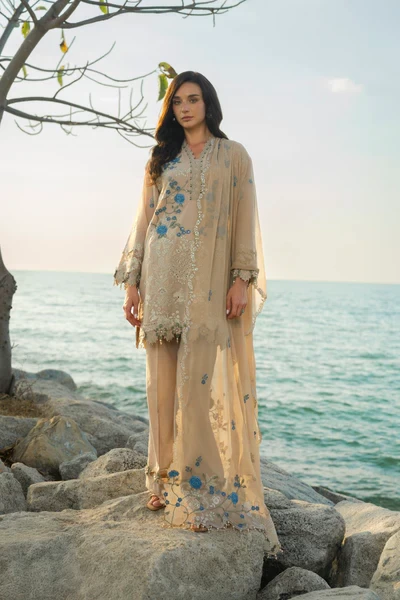 RTS | SHIRT, TROUSER & DUPATTA - SL-22-26-Beige