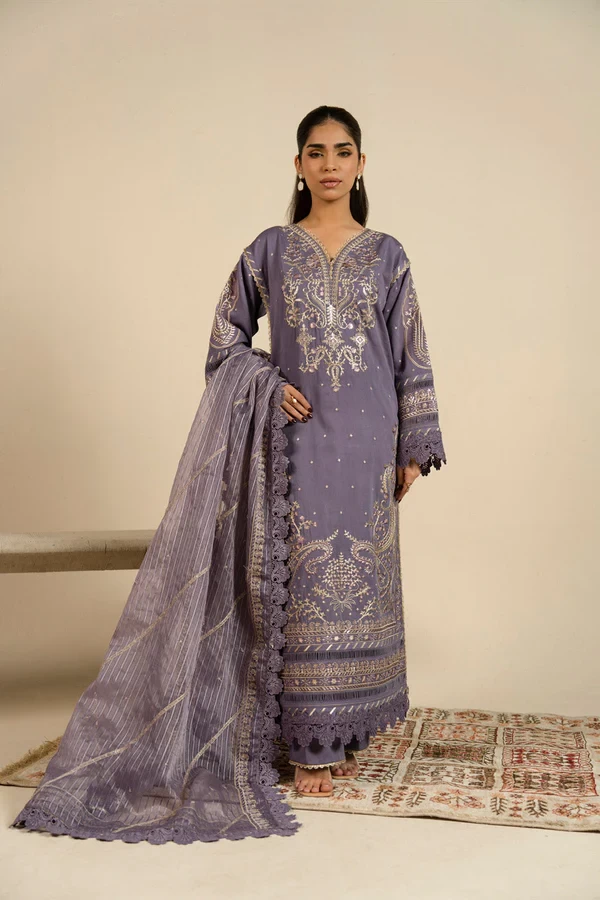 RTS | SHIRT, TOUSER & DUPATTA - SF-30-26-Purple