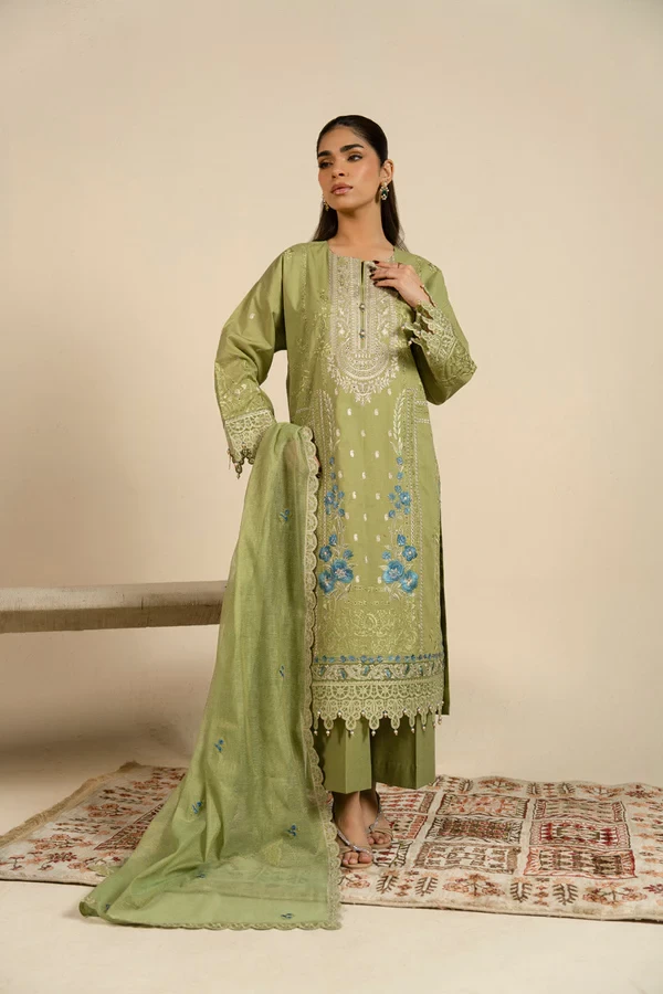 RTS | SHIRT, TOUSER & DUPATTA - SF-34-26-Green