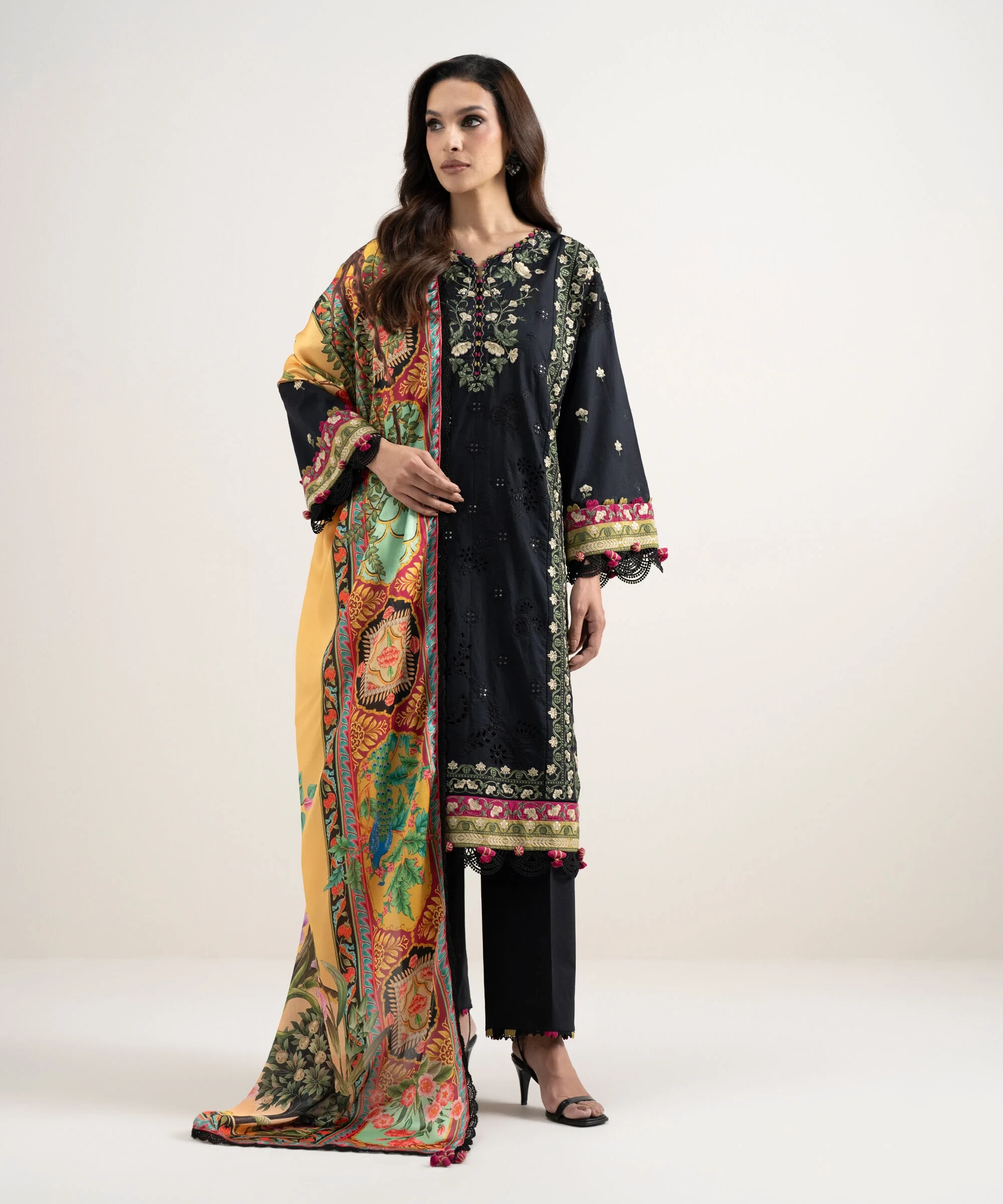 3 Piece Embroidered Lawn Suit - 3PESUS26V310