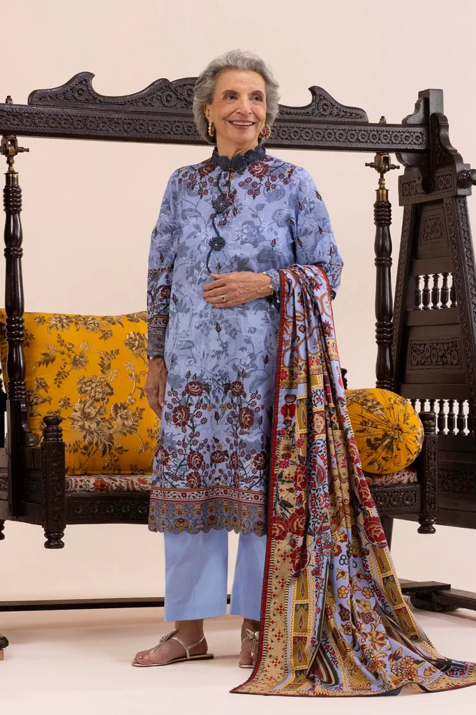 3 Piece Lawn Suit - LH261-007-AG