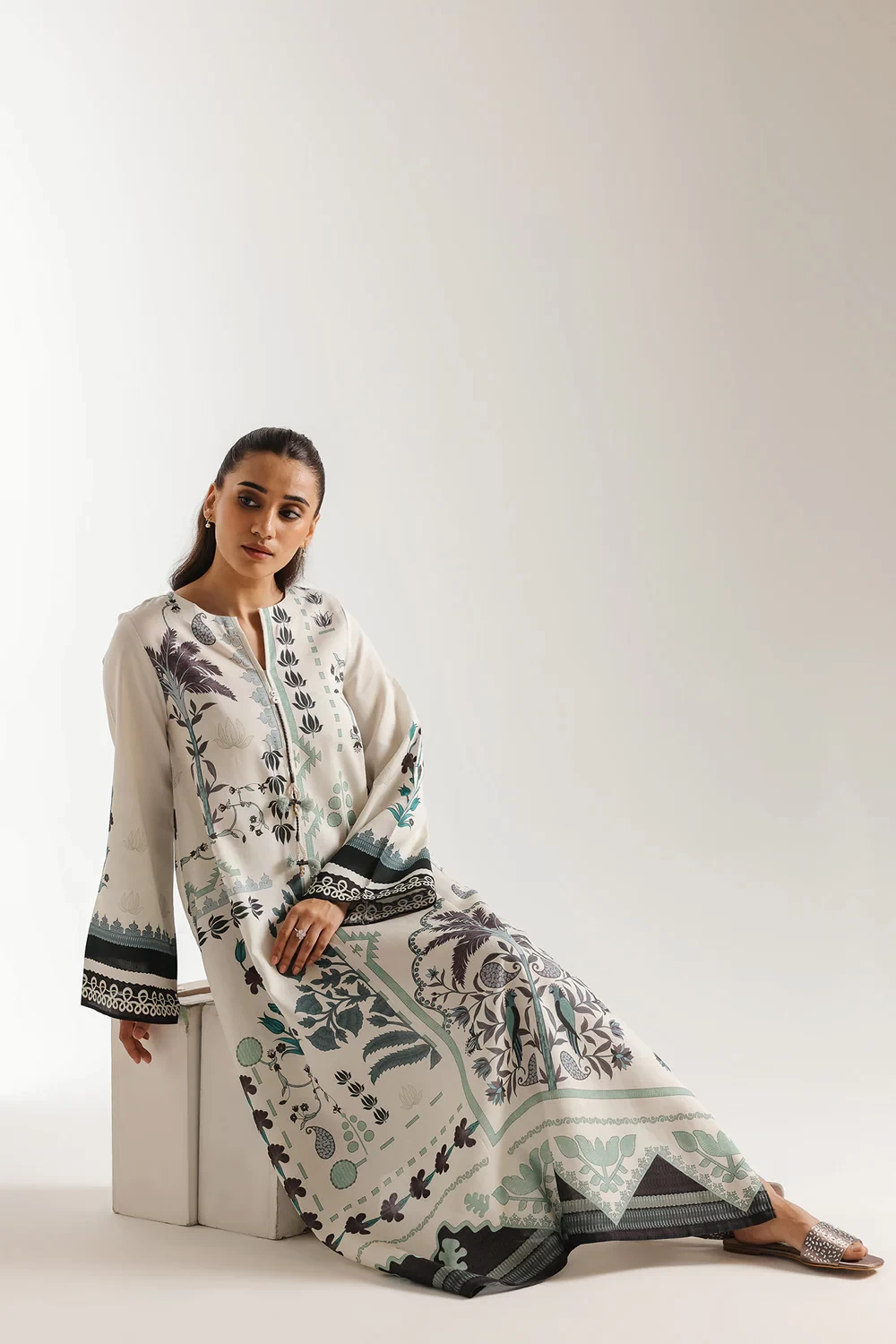 PRINTED DRESS - E7514/102/002