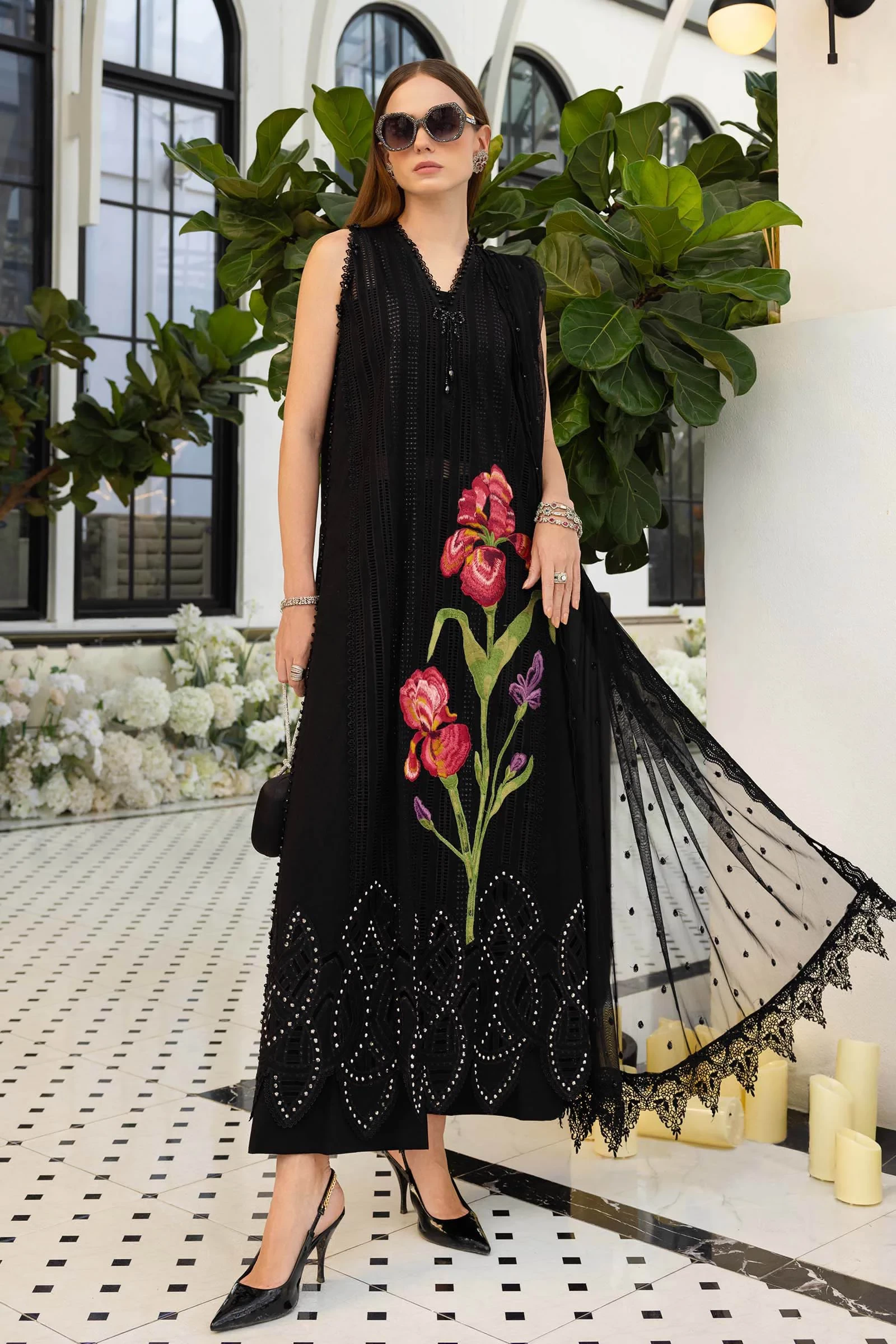 3 Piece Embroidered Lawn Suit - EL-26-10-Default