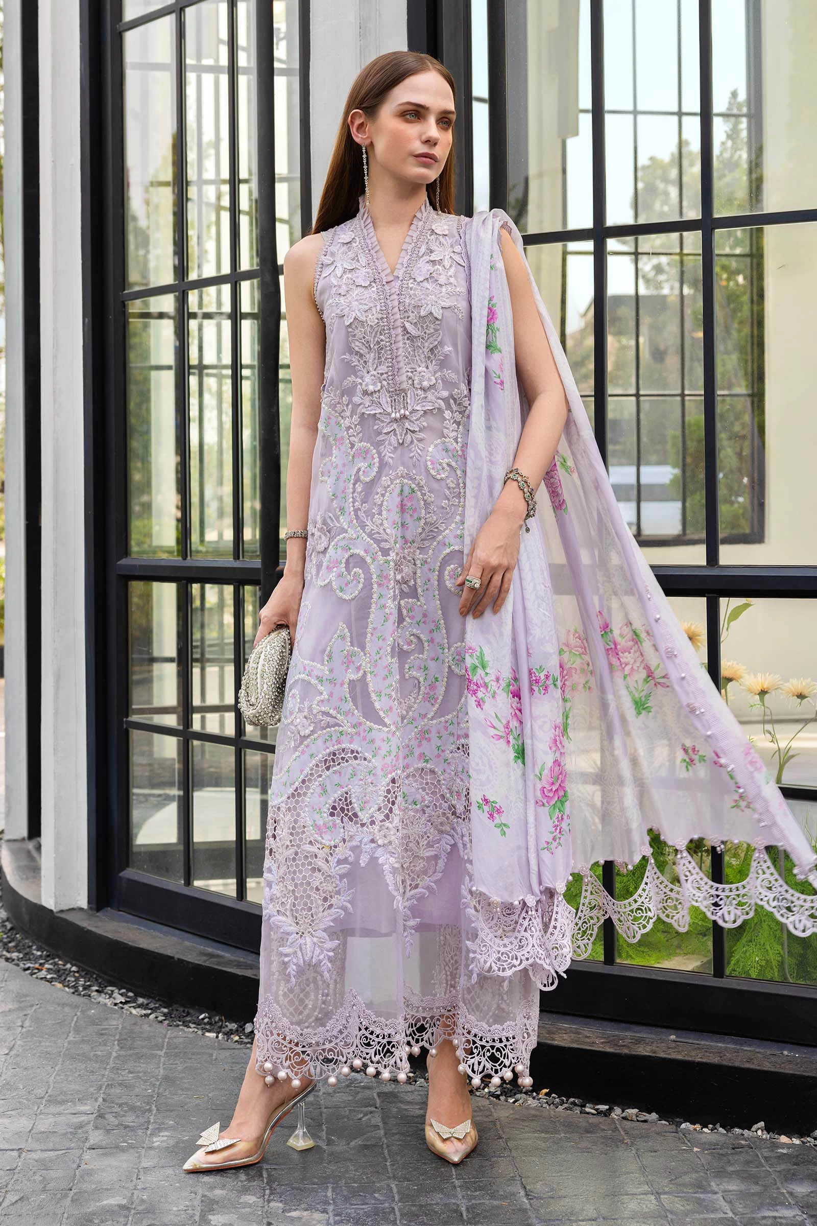 3 Piece Embroidered Lawn Suit - EL-26-12-Default