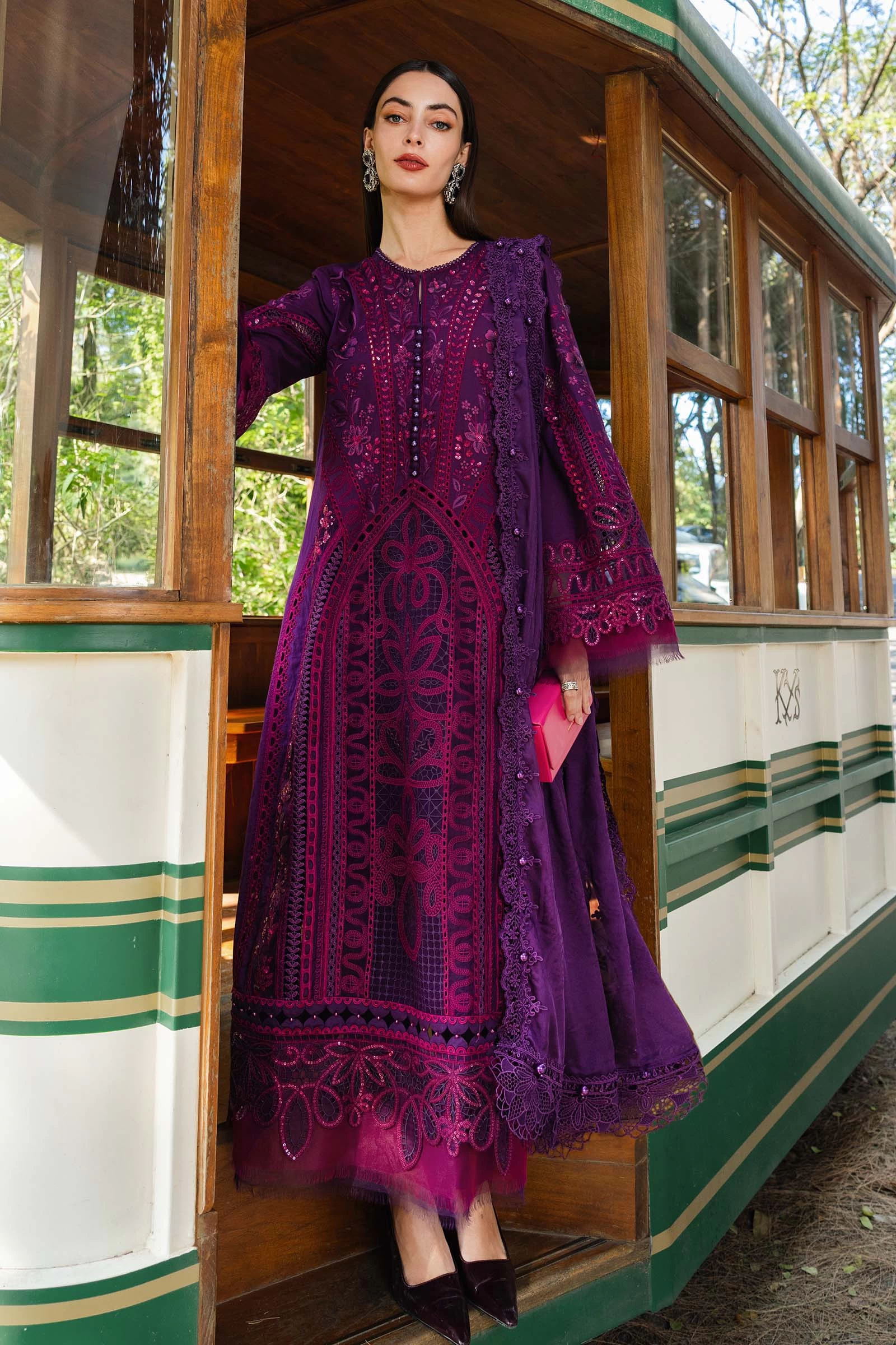 3 Piece Embroidered Lawn Suit - EL-26-14-Default