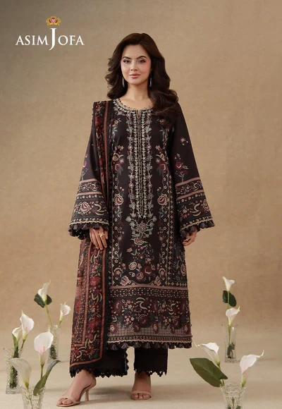 Printed Embroidered Cambric - AJUBEP-06-UNS