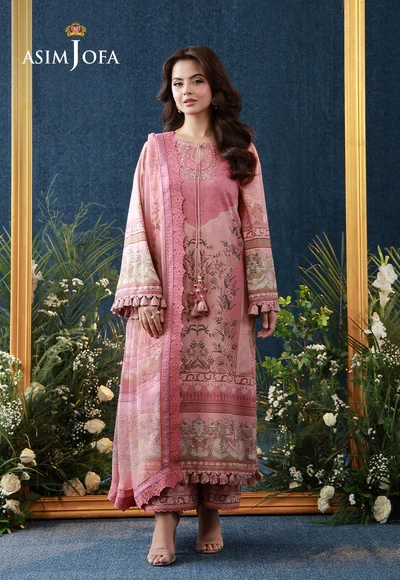 Printed Embroidered Cambric - AJUBEP-07-UNS