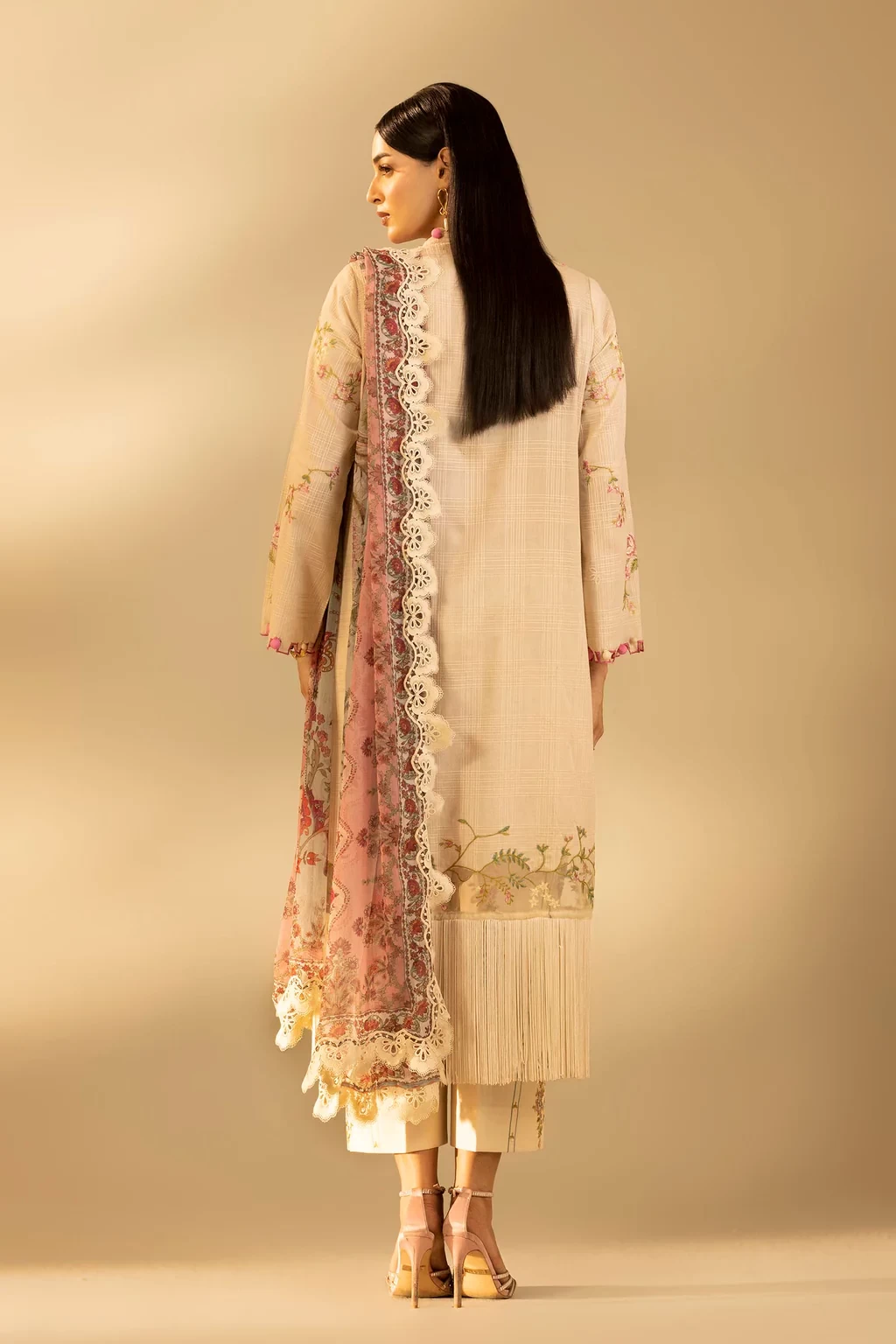 Embroidered 3 Piece Muzlin Suit - M262-013A-CJ