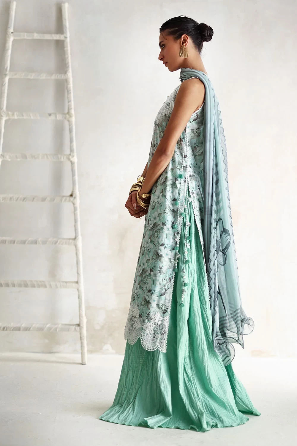3 Piece Printed Lawn Suit with Printed - W-FB-LC-26-477255