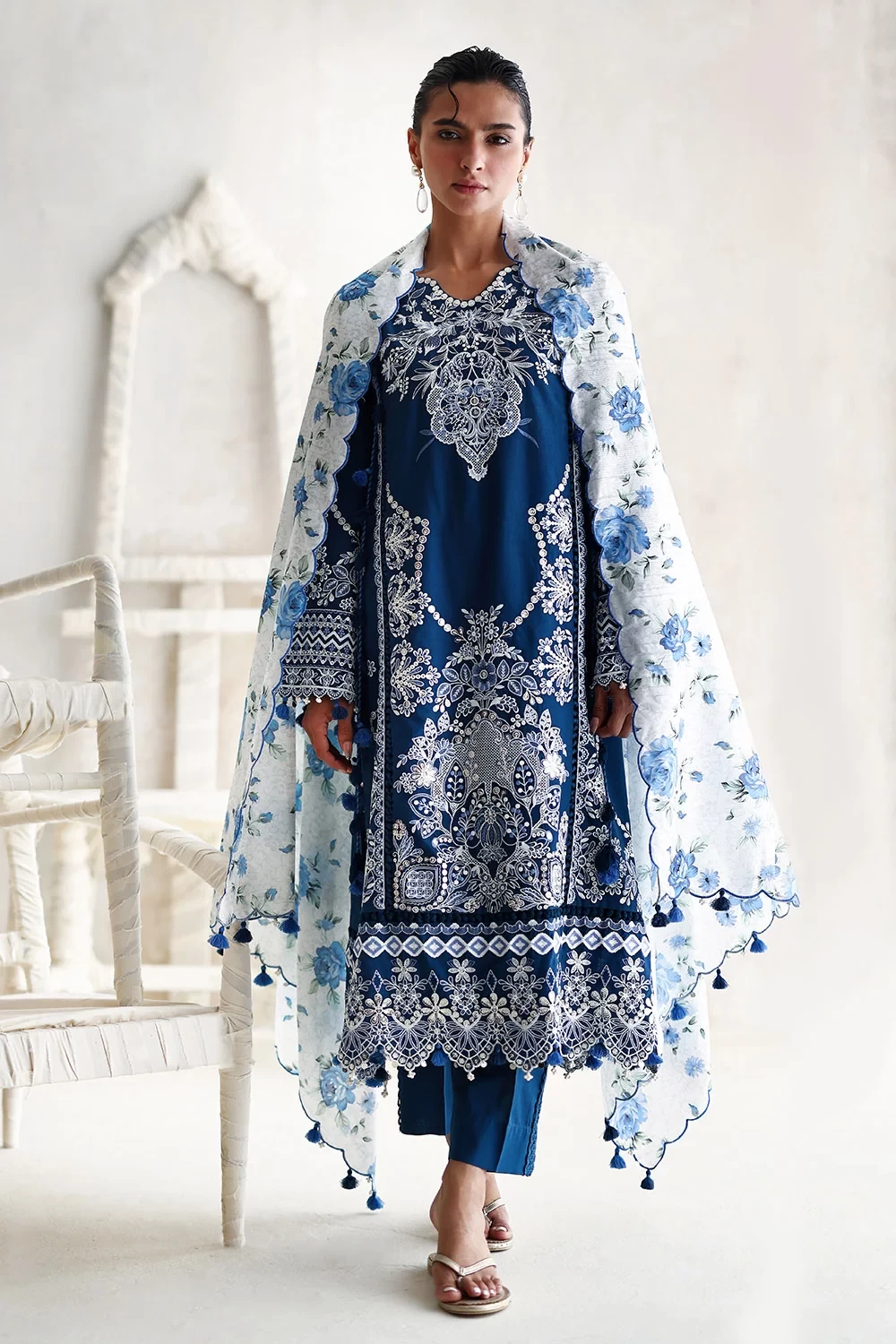 3 Piece Embroidered Lawn Suit - W-FB-LC-26-477269