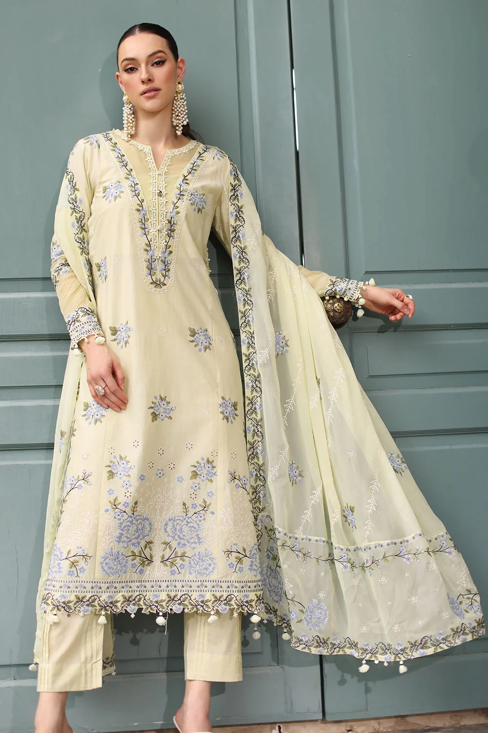 3 Piece Embroidered Lawn Suit - W-FB-RE-26-477266