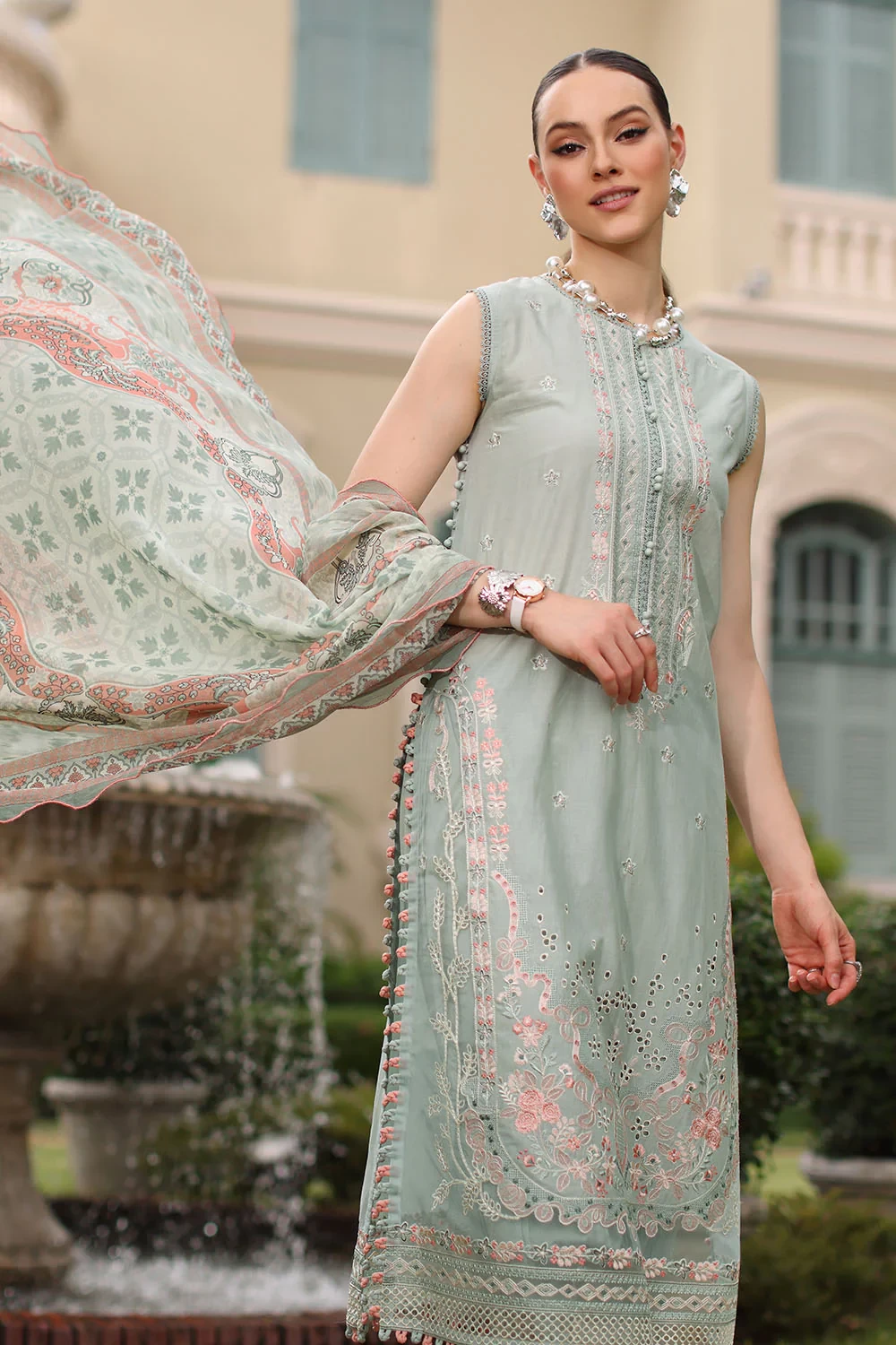 3 Piece Embroidered Lawn Suit - W-FB-RE-26-477265