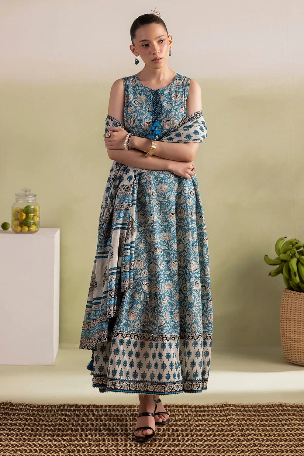 3 Piece Printed Lawn Suit with Dupatta - CL-62448
